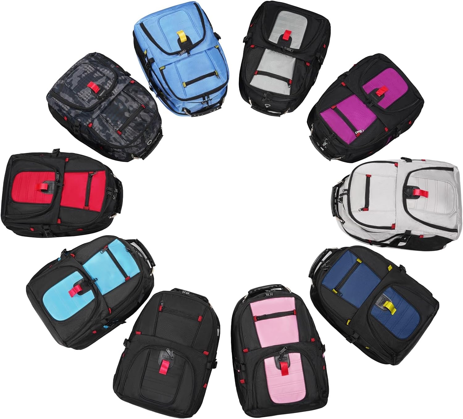 Large Backpack for Men, Extra Large Laptop Backpacks for Men Women, Water Resistant Travel Backpack Airline Approved Business Work Bag with USB Charging Port Fits 17 Inch Computer, Black