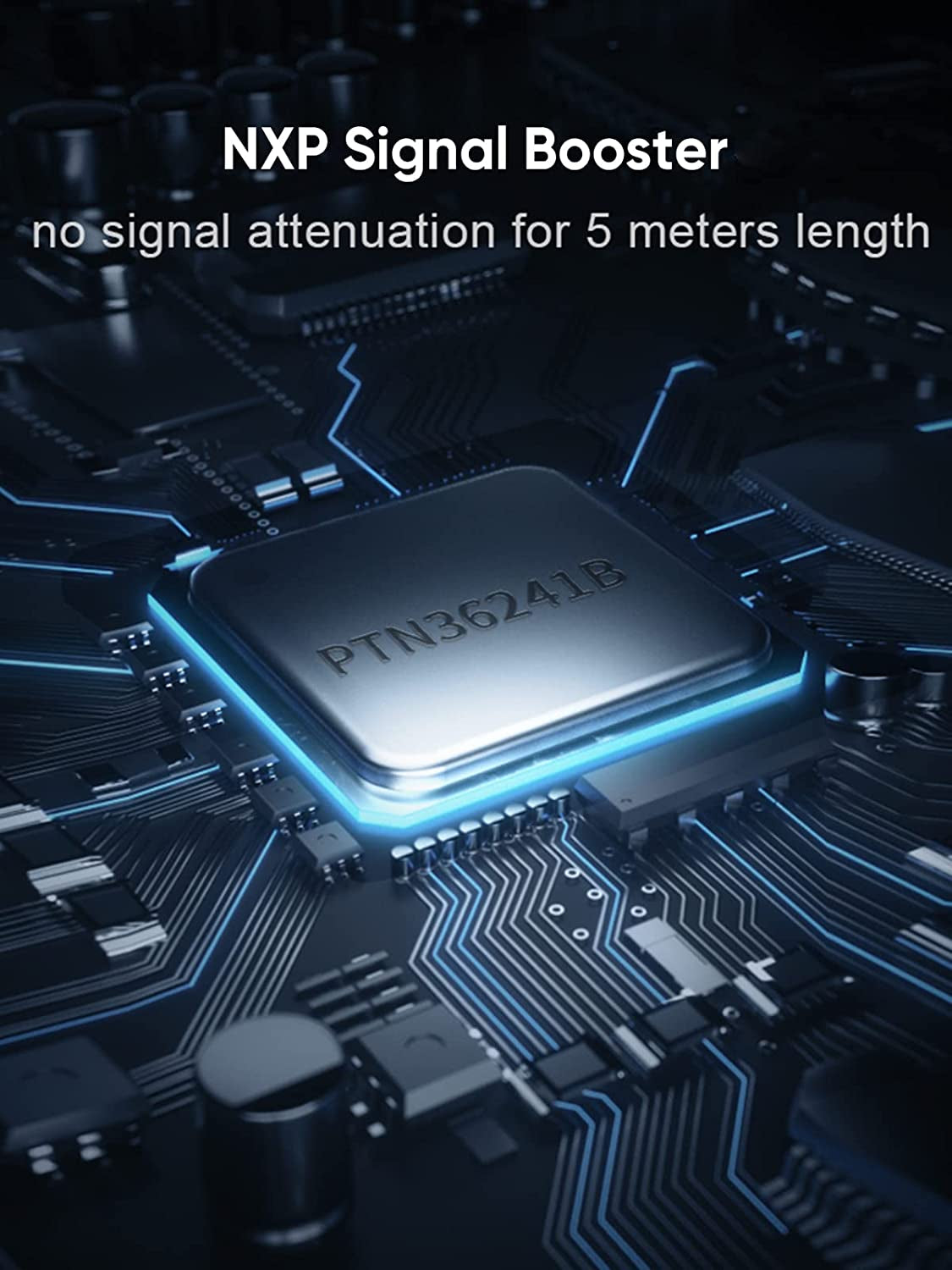 Active USB 3.0 Extension Cable, 5 M USB Male to Female Cable with Signal Amplification Compatible with Oculus Rift/Quest/Quest 2 Vr/Link, Valve Index VR, Xbox One, Printers Etc. Black