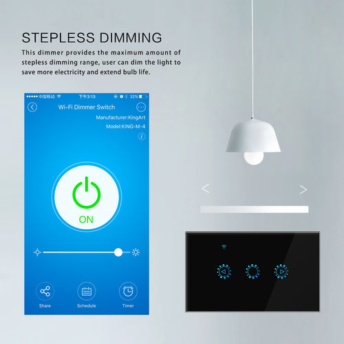 Smart Wifi Switch Compatible with Amazon Alexa
